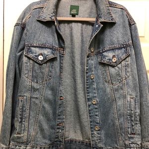 Oversized jean jacket